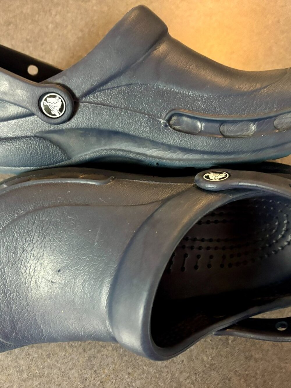 ~~Crocs Bistro Work Clog Shoes Mens 8 Womens 10 Slip On Closed Toe Comfort Blue